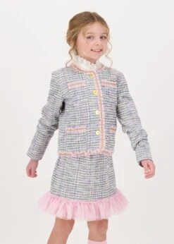 Marylou Jacket & Skirt Set Blue -Angels-Face Shop Marylou Set Blue Lifestyle 1