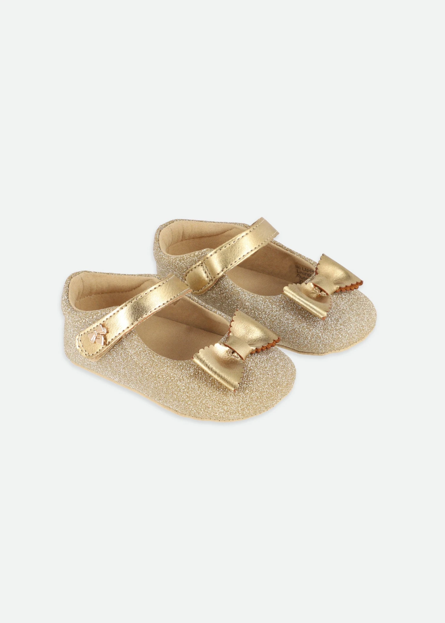 Maxine Glitter Baby Shoe Gold 1 Maxine Glitter Baby Shoe Gold