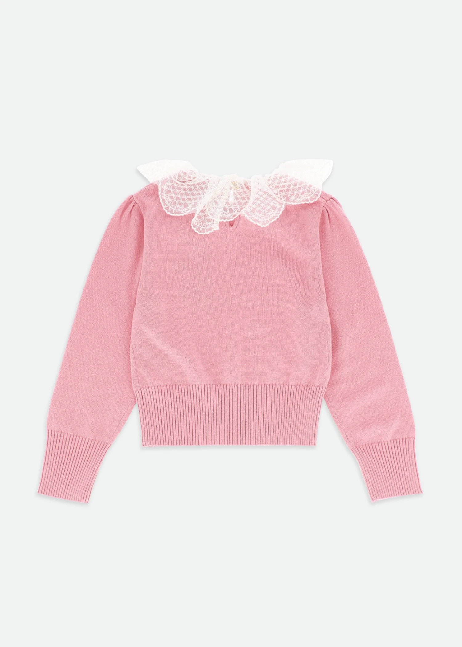 Meg Lace Collar Jumper Tea Rose 6 Meg Lace Collar Jumper Tea Rose - Image 6