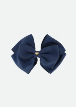 Mega Hair Bow Navy