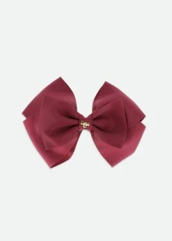 Mega Hair Bow Burgundy