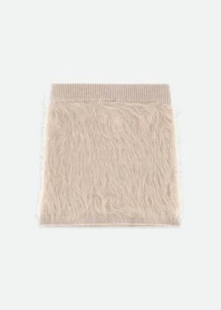 Melody Fluffy Knitted Skirt Sand -Angels-Face Shop Melody Skirt Sand Back