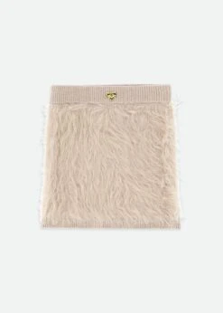 Melody Fluffy Knitted Skirt Sand