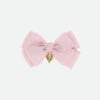 Metallic Big Bow Pink