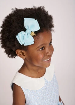 Metallic Big Bow Blue 6 Metallic Big Bow Blue -Angels-Face Shop Metallic Bow Blue Lifestyle