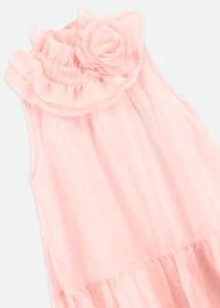 Mila Rose Detail Dress Pale Pink -Angels-Face Shop Mila Dress Pink Detail