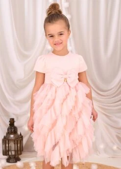 Mille Feuille Dress Peach 9 Mille Feuille Dress Peach -Angels-Face Shop Mille Feuille Dress Peach Lifestyle 1