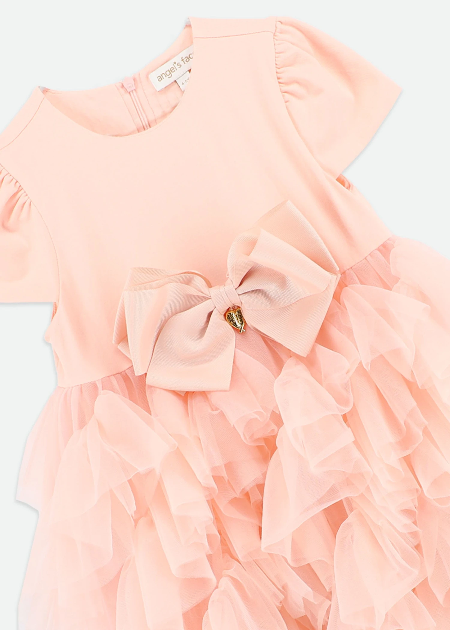 Mille Feuille Dress Peach 6 Mille Feuille Dress Peach - Image 6