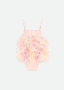 Minnow Rainbow Swimsuit Pale Pink -Angels-Face Shop Minnow BabySwimuit Rainbow Back