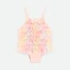 Minnow Rainbow Swimsuit Pale Pink