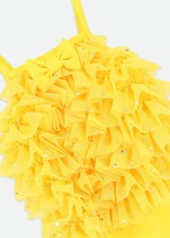 Minnow Sparkle Swimsuit Dandelion -Angels-Face Shop Minnow BabySwimuit Yellow Detail