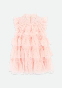 Mitzi Sparkle Tiered Dress Pale Pink 7 Mitzi Sparkle Tiered Dress Pale Pink -Angels-Face Shop Mitzi Dress Pink Back