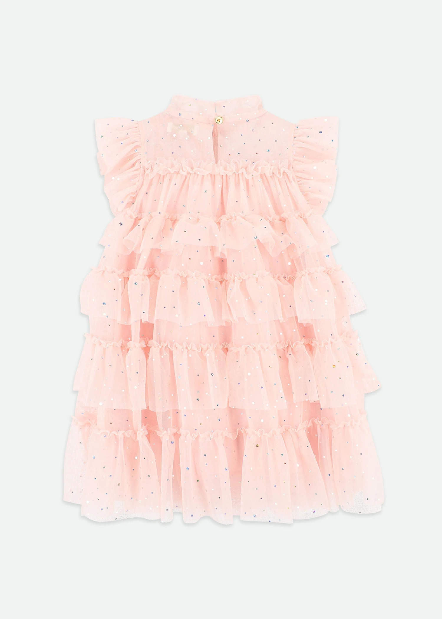 Mitzi Sparkle Tiered Dress Pale Pink 4 Mitzi Sparkle Tiered Dress Pale Pink - Image 4