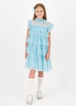 Mitzi Sparkle Dress Porcelain Blue -Angels-Face Shop Mitzi Dress Porcelain Blue Lifestyle