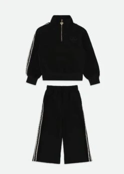 Molly Half Zip And Jogger Set Black