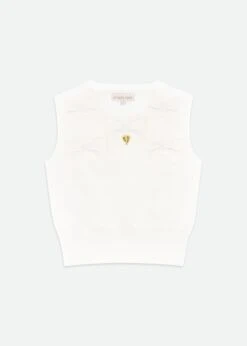 Morag Sleeveless Knit Snowdrop