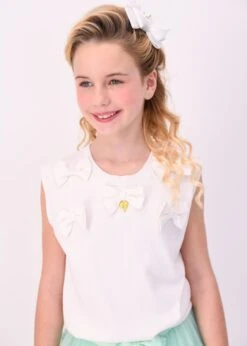 Morag Sleeveless Knit Snowdrop -Angels-Face Shop Morag Vest Snowdrop Lifestyle 1