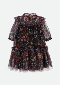 Myrtle Millifiori Tulle Dress Black 9 Myrtle Millifiori Tulle Dress Black -Angels-Face Shop Myrtle Dress Black Back