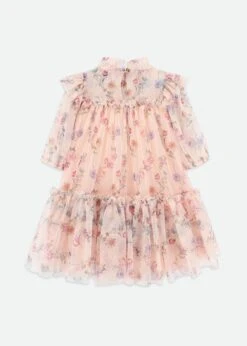 Myrtle Trail Flower Dress Peach -Angels-Face Shop Myrtle Dress Peach Back