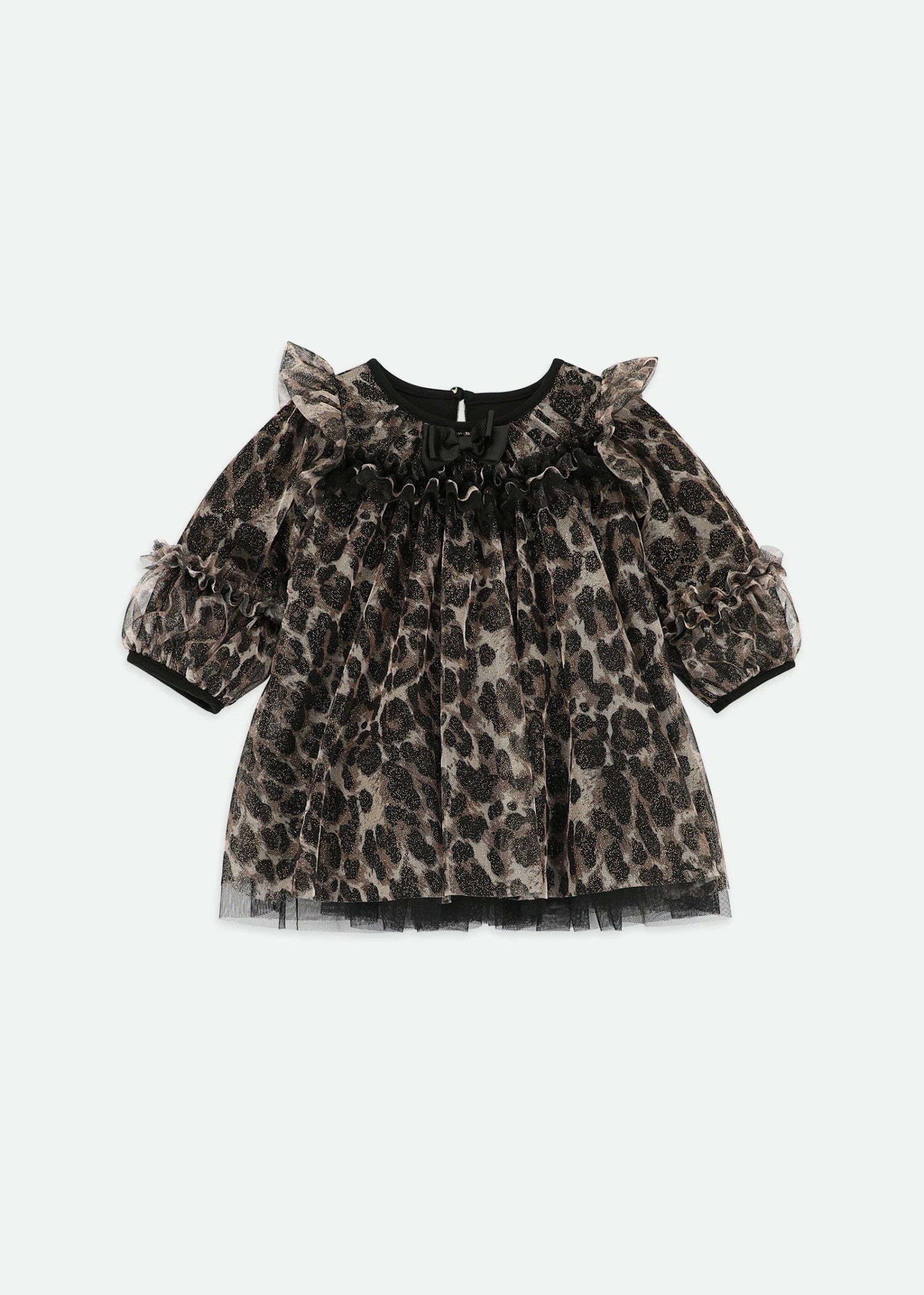 Nadiya Baby Leopard Dress Black 1 Nadiya Baby Leopard Dress Black