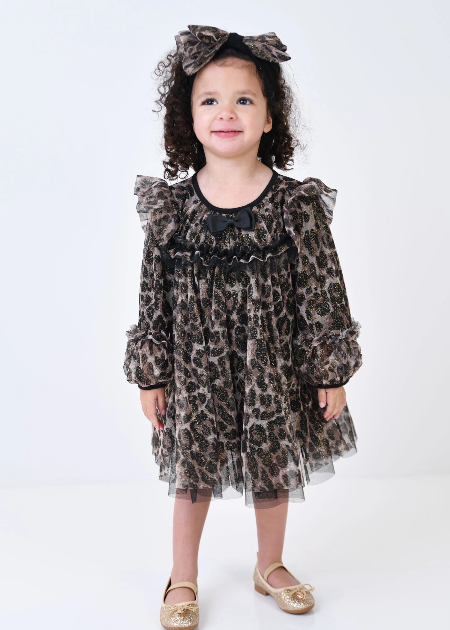 Nadiya Baby Leopard Dress Black 2 Nadiya Baby Leopard Dress Black - Image 2