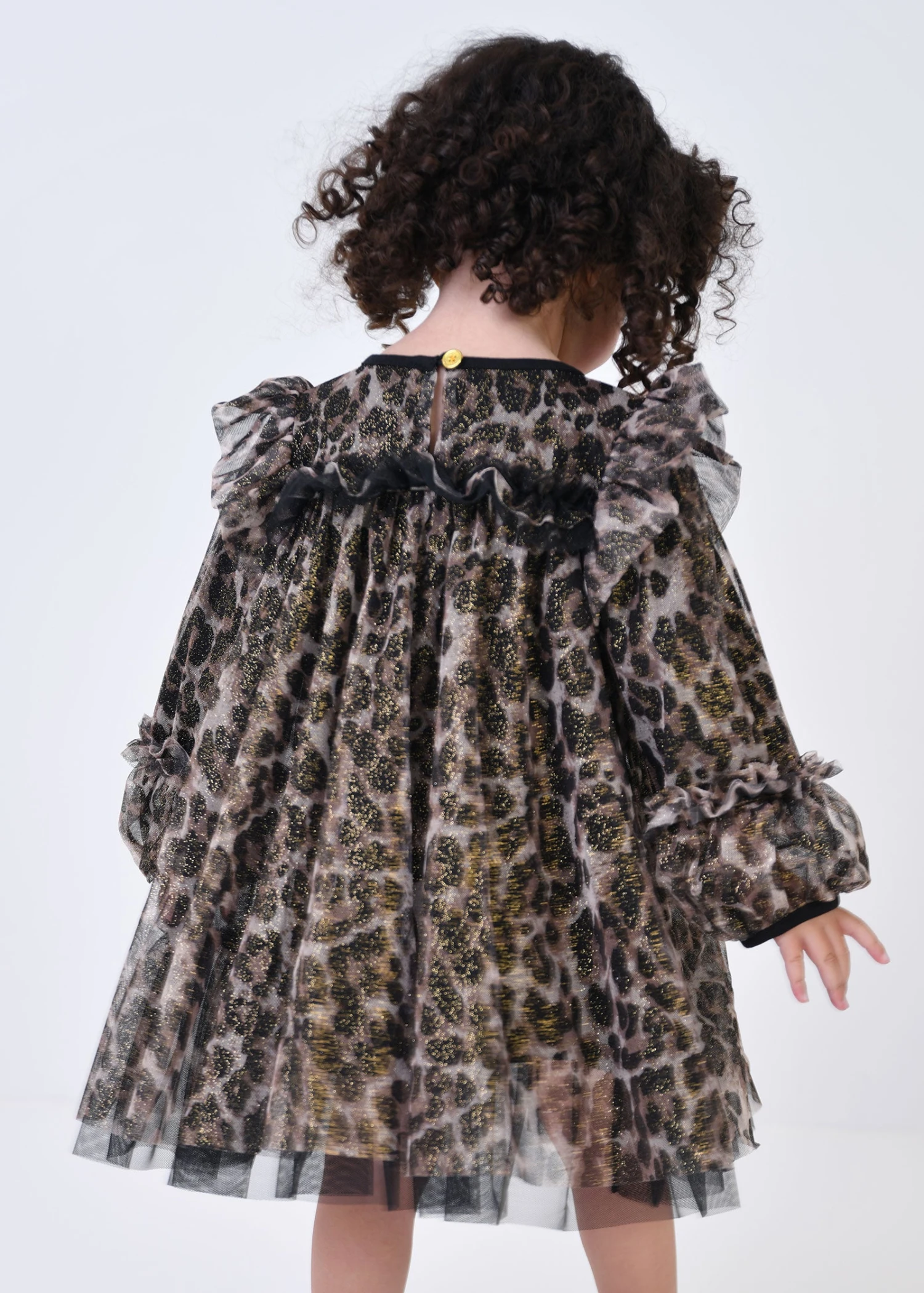 Nadiya Baby Leopard Dress Black 3 Nadiya Baby Leopard Dress Black - Image 3