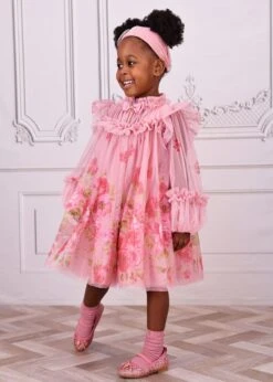 Nadiya Border Print Tulle Dress Tea Rose 9 Nadiya Border Print Tulle Dress Tea Rose -Angels-Face Shop Nadiya Dress Tea Rose Lifestyle 2 a532b8ba f8f5 4520 bc26 6610429f18e9