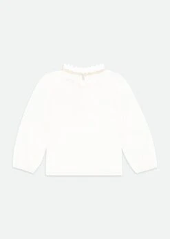 Nell Pleated Collar Top Snowdrop 5 Nell Pleated Collar Top Snowdrop -Angels-Face Shop Nell Top Snowdrop Back