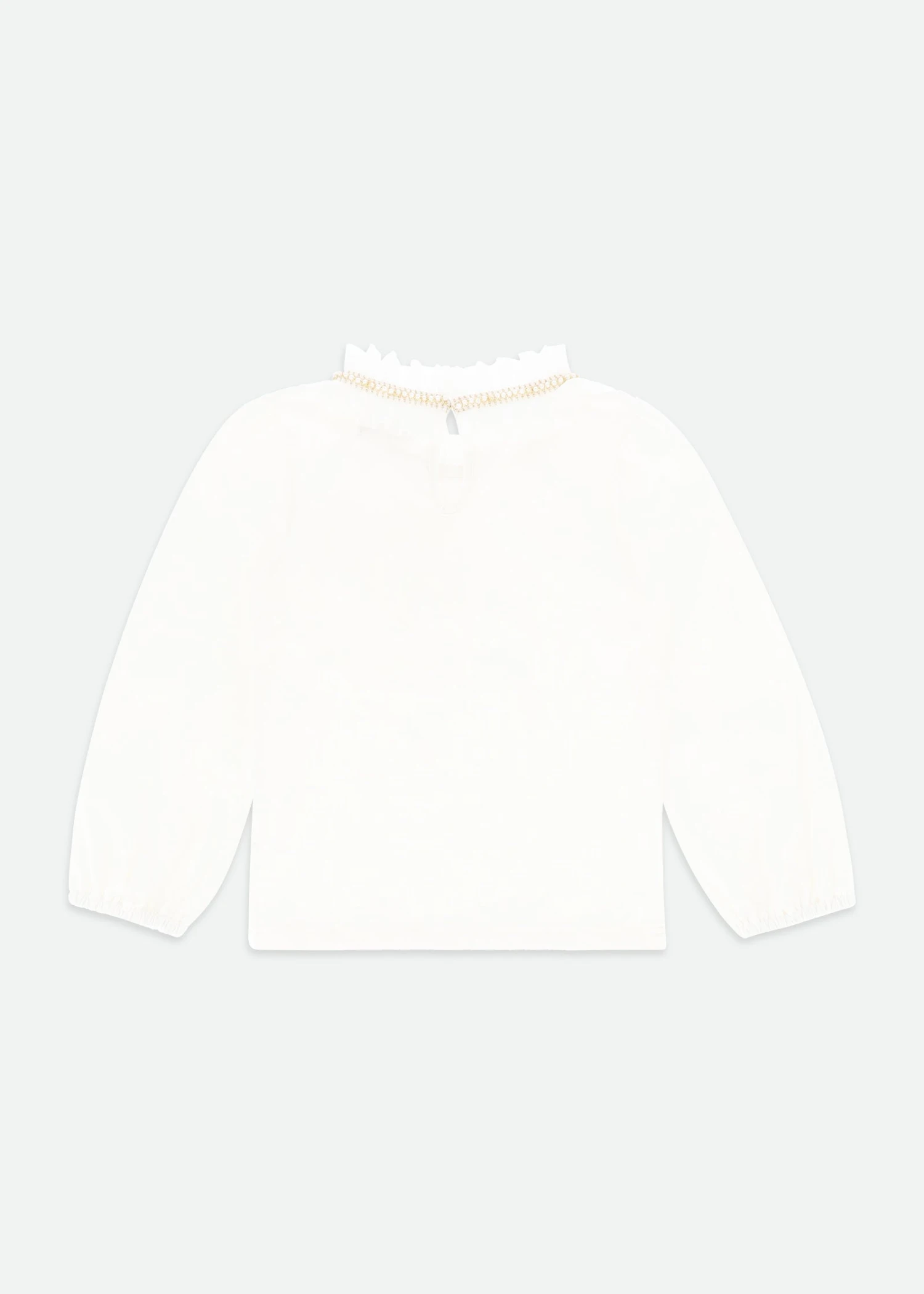 Nell Pleated Collar Top Snowdrop 3 Nell Pleated Collar Top Snowdrop - Image 3