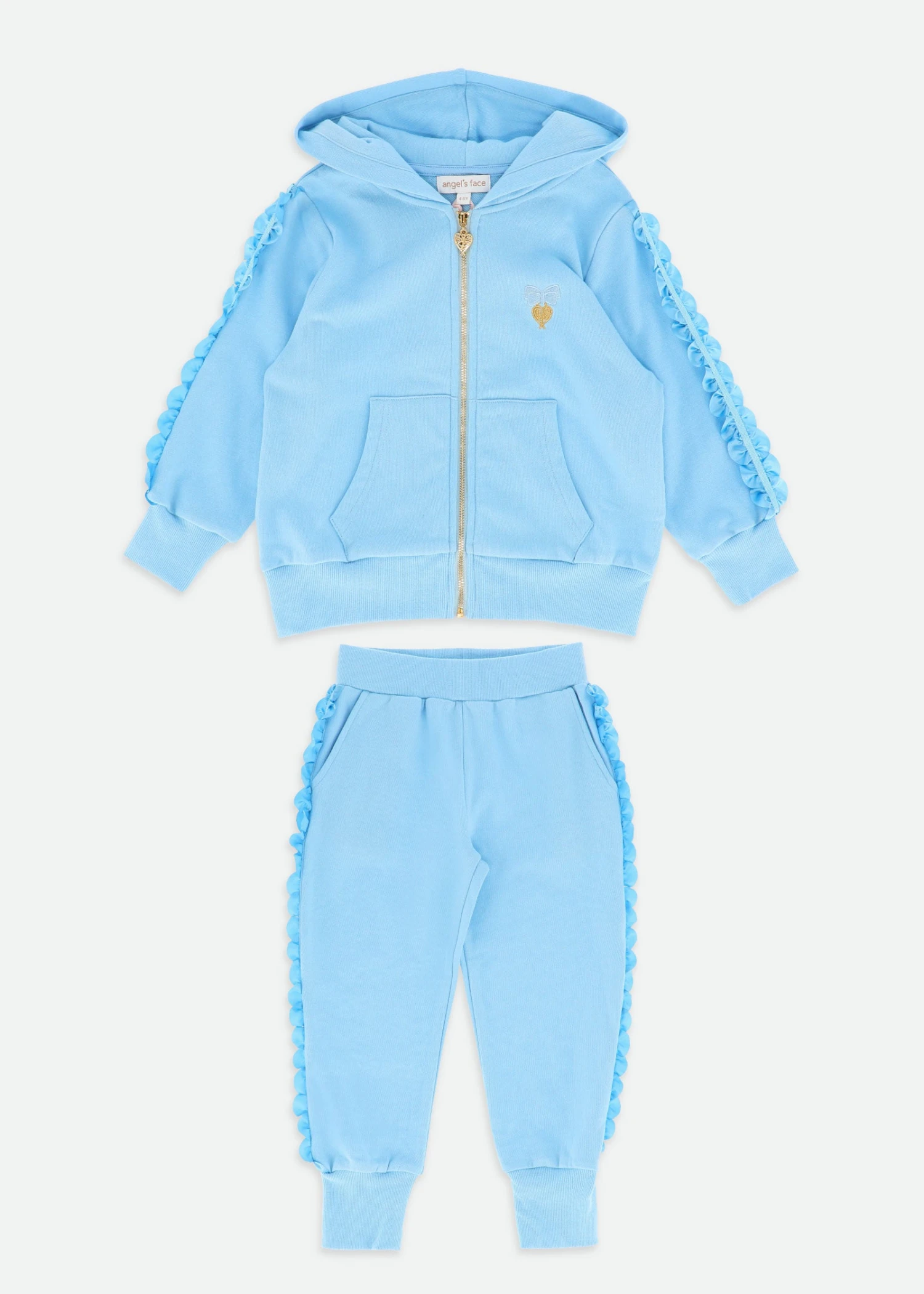 Nerys Satin Trim Tracksuit Baby Blue 1 Nerys Satin Trim Tracksuit Baby Blue
