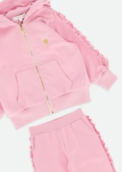 Nerys Satin Trim Tracksuit Tea Rose -Angels-Face Shop Nerys Tracksuit Tearose Detail