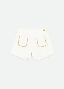 Nessa Tweed Shorts Snowdrop