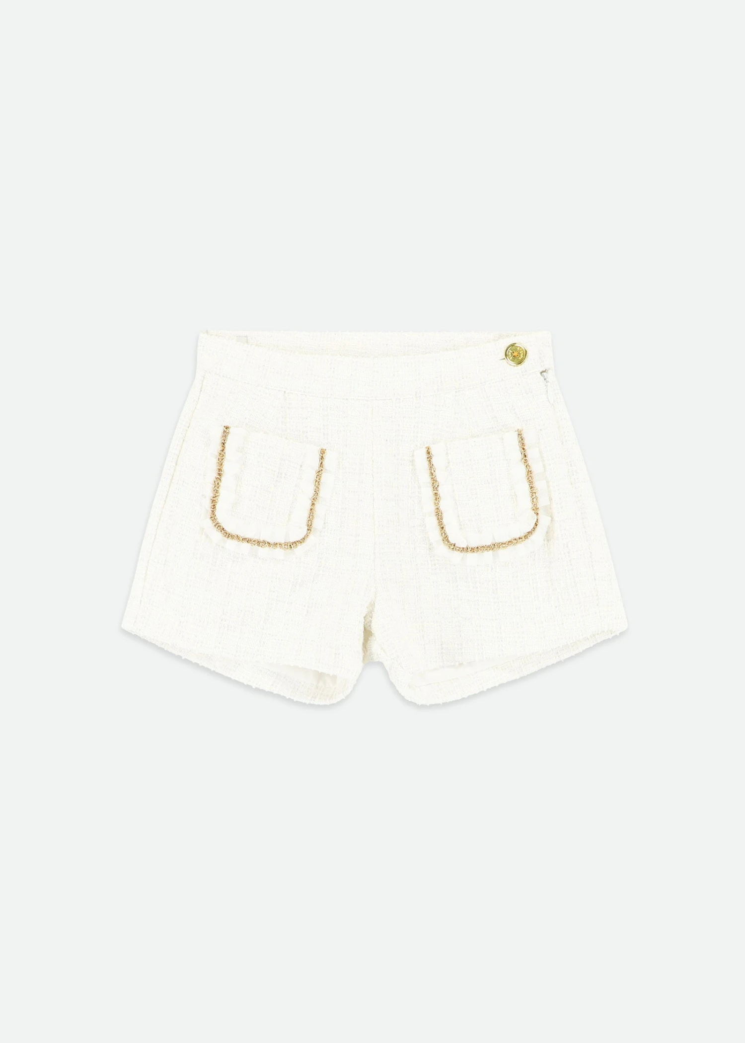Nessa Tweed Shorts Snowdrop 1 Nessa Tweed Shorts Snowdrop