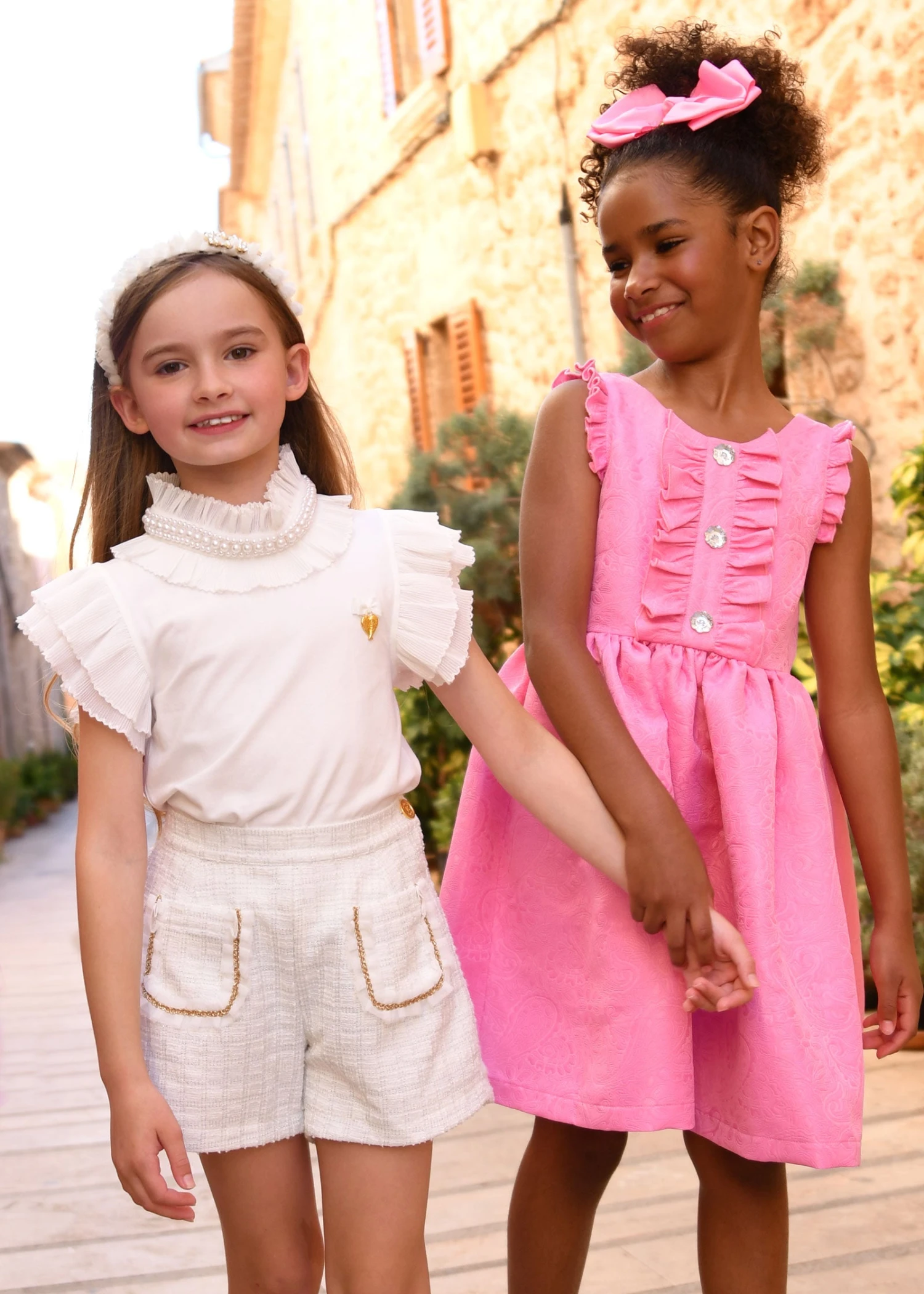 Nessa Tweed Shorts Snowdrop 2 Nessa Tweed Shorts Snowdrop - Image 2