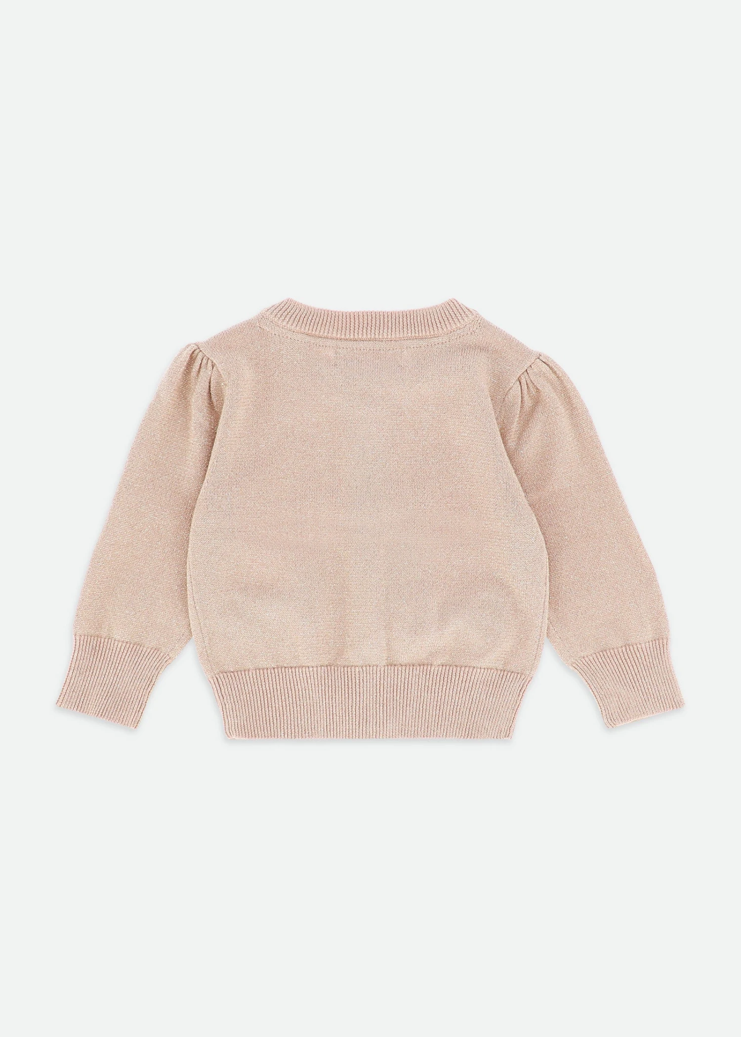 Nicolette Metallic Baby Cardigan Sand 4 Nicolette Metallic Baby Cardigan Sand - Image 4