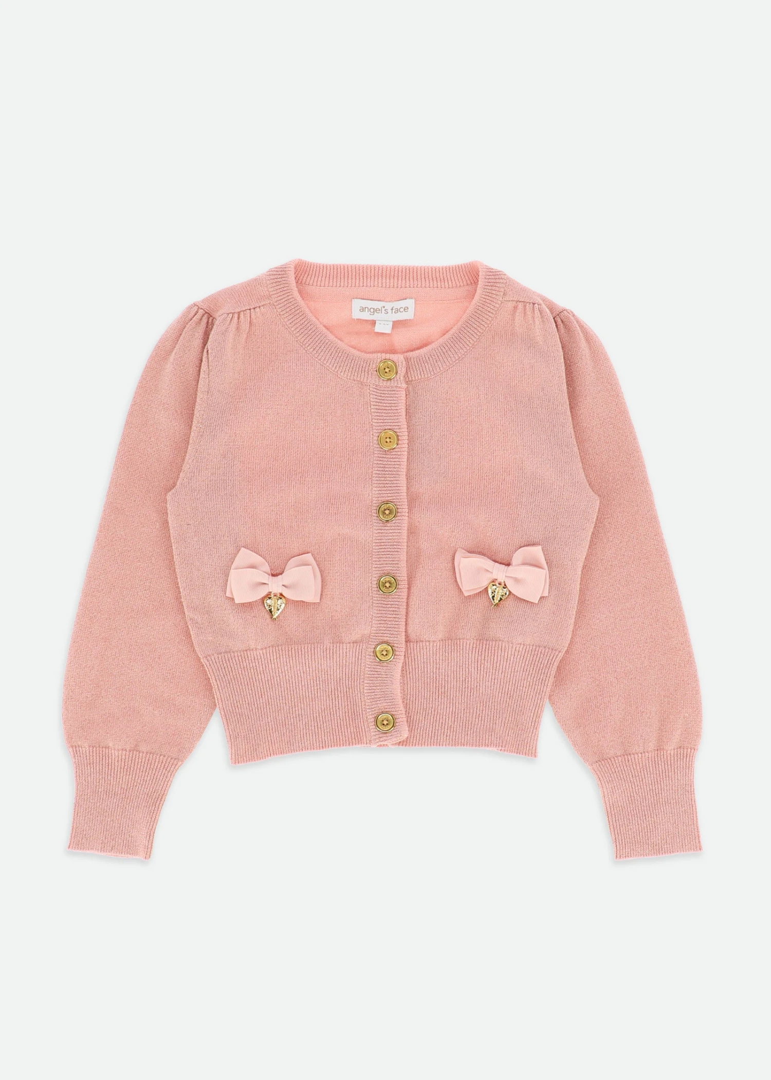 Nicolette Metallic Cardigan Blush 1 Nicolette Metallic Cardigan Blush