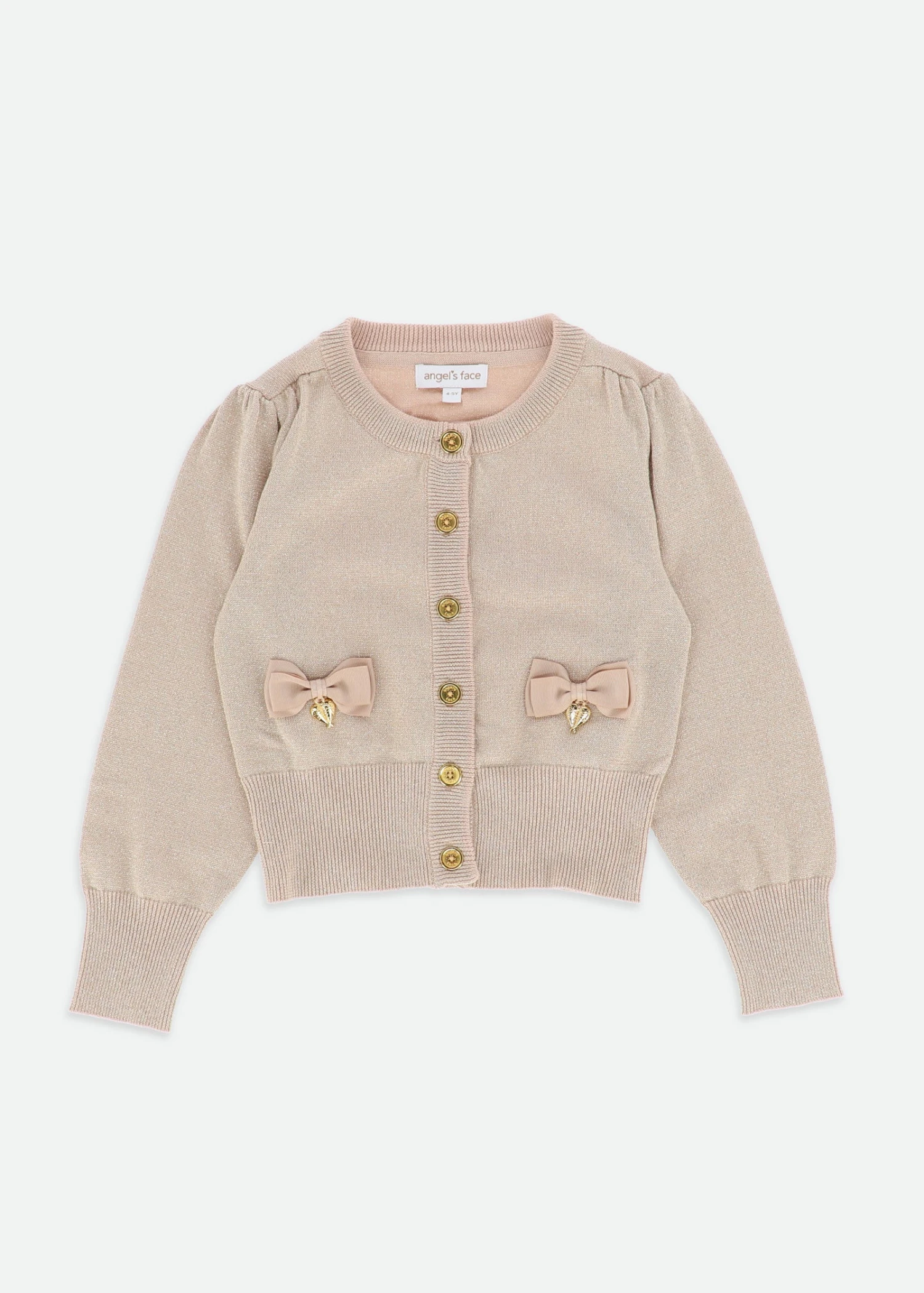 Nicolette Metallic Cardigan Sand 1 Nicolette Metallic Cardigan Sand