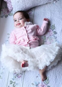 Binky Baby Tutu Snowdrop -Angels-Face Shop Nicolette BabyCardigan PalePink Lifestyle 2