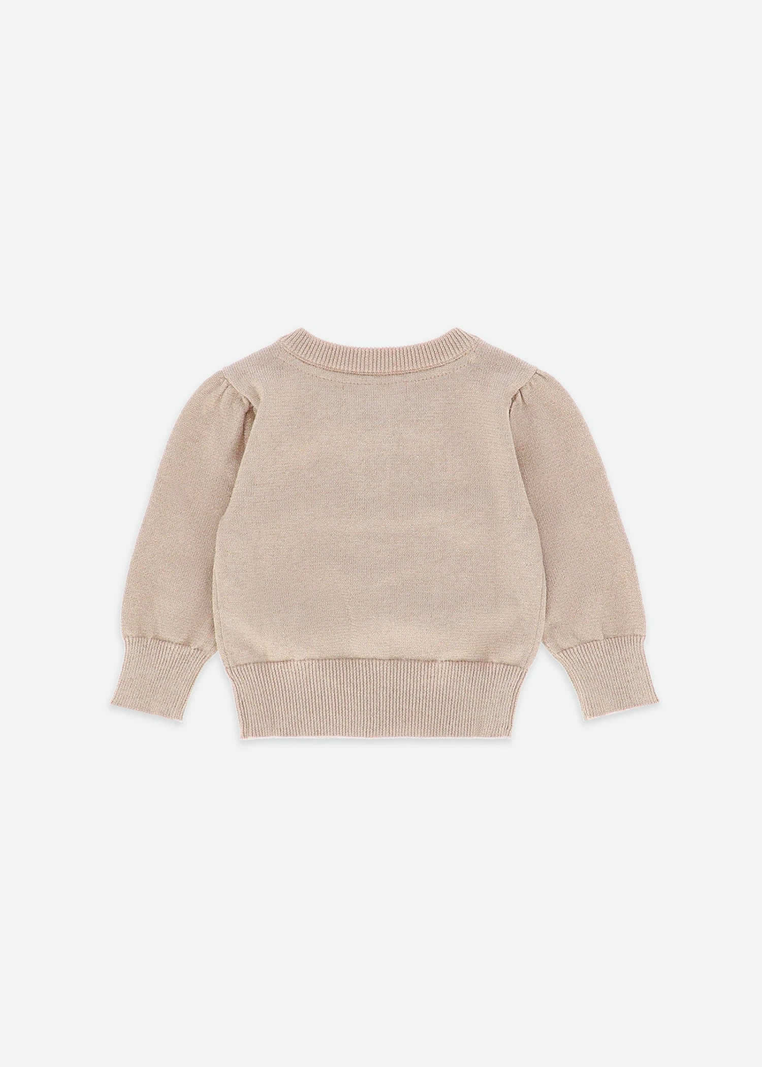 Nikki Metallic Baby Cardigan Gold 2 Nikki Metallic Baby Cardigan Gold - Image 2