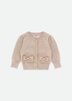 Nikki Metallic Baby Cardigan Gold