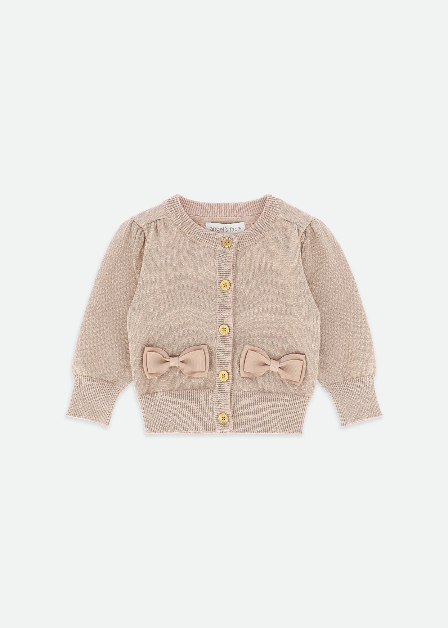 Nikki Metallic Baby Cardigan Gold 1 Nikki Metallic Baby Cardigan Gold