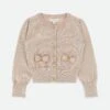 Nikki Metallic Cardigan Gold