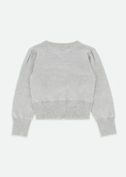 Nikki Metallic Cardigan Silver 9 Nikki Metallic Cardigan Silver -Angels-Face Shop Nikki Cardi Silver Back