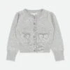 Nikki Metallic Cardigan Silver