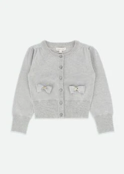 Nikki Metallic Cardigan Silver