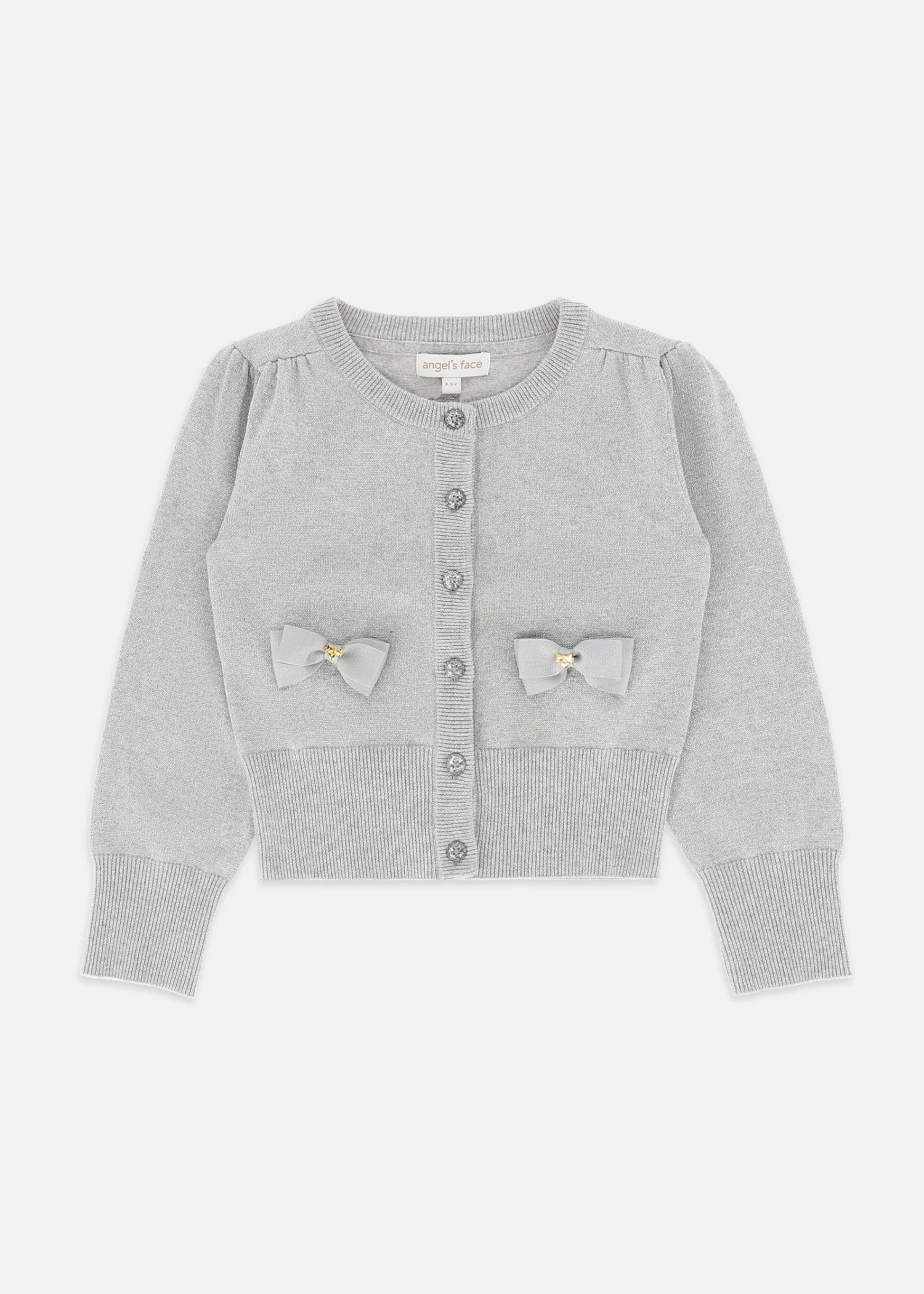 Nikki Metallic Cardigan Silver 1 Nikki Metallic Cardigan Silver