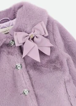 Nola Fur Jacket Lilac -Angels-Face Shop Nola Jacket Lilac Detail