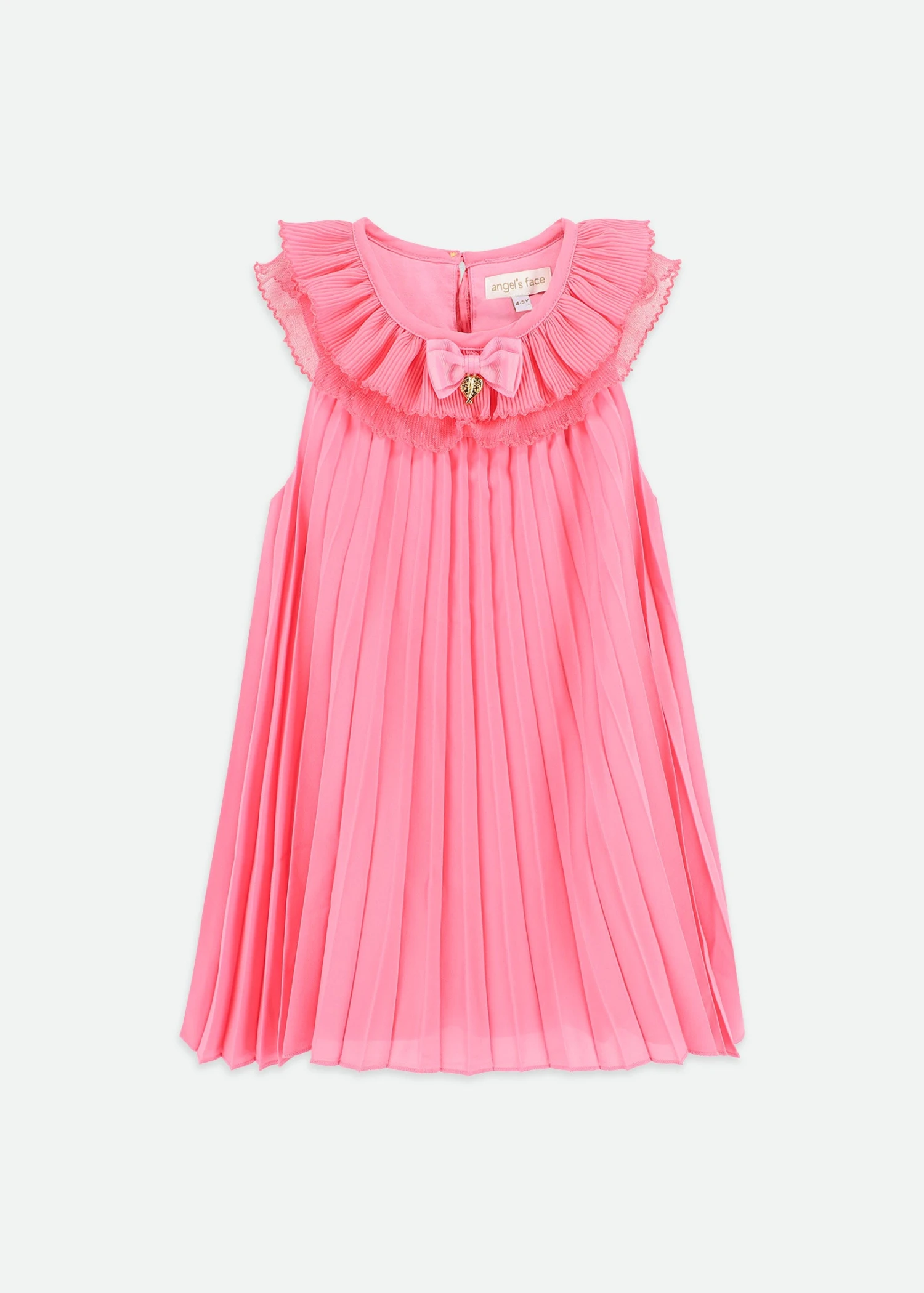 Norma Pleated Dress Begonia Pink 1 Norma Pleated Dress Begonia Pink