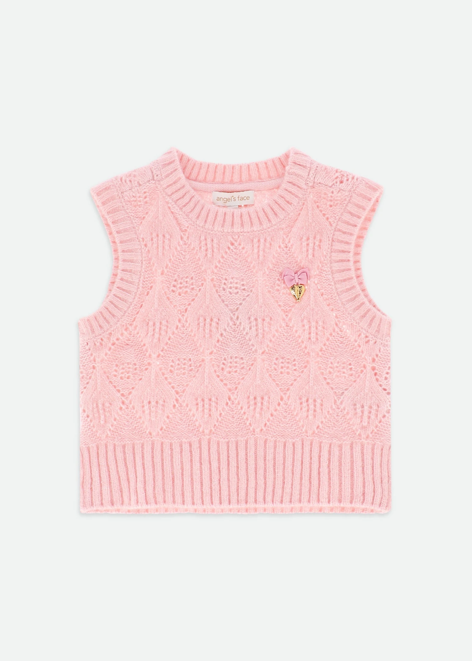 Nottingham Knit Sleeveles Pink 1 Nottingham Knit Sleeveles Pink