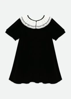 Oprah Velvet Dress Black 11 Oprah Velvet Dress Black -Angels-Face Shop Oprah Dress Black Back